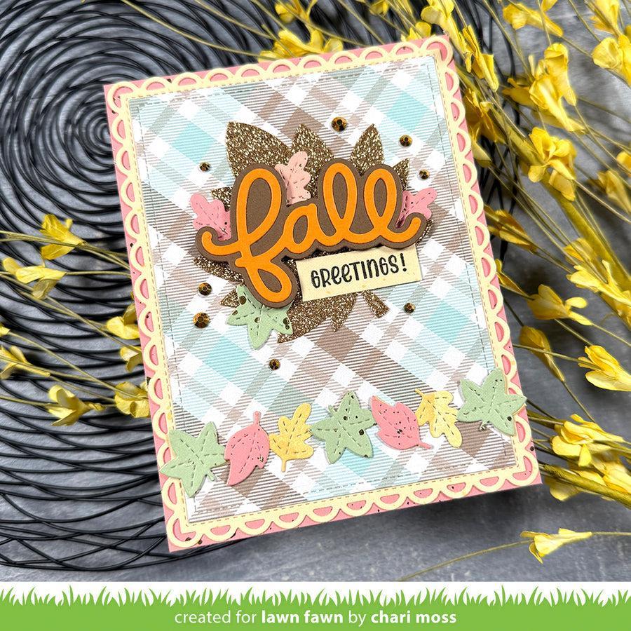 Lawn Fawn - Lawn Cuts - Scripty Fall-ScrapbookPal