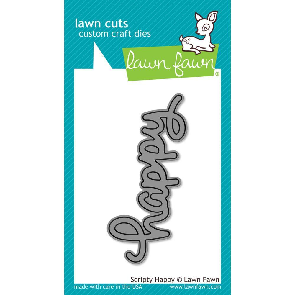 Lawn Fawn - Lawn Cuts - Scripty Happy-ScrapbookPal