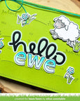 Lawn Fawn - Lawn Cuts - Scripty Hello Outline Add-On-ScrapbookPal