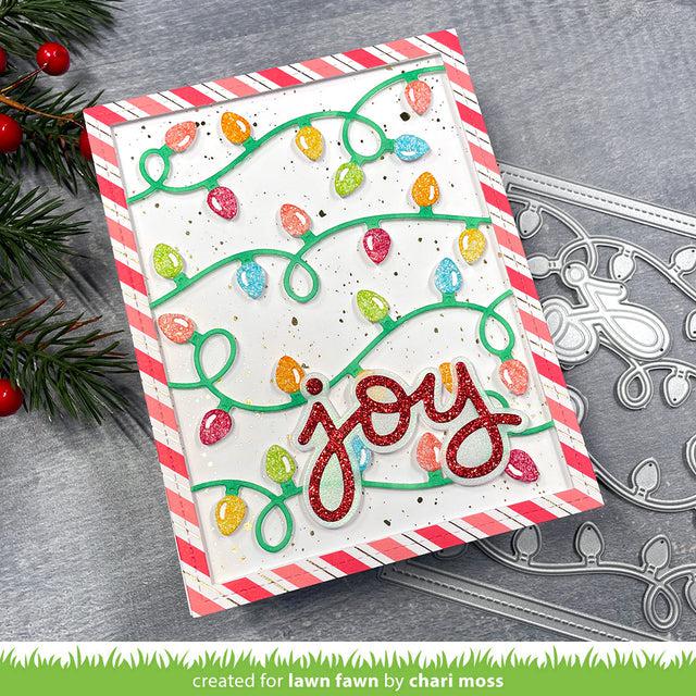 Lawn Fawn - Lawn Cuts - Scripty Joy Outline Add-On-ScrapbookPal