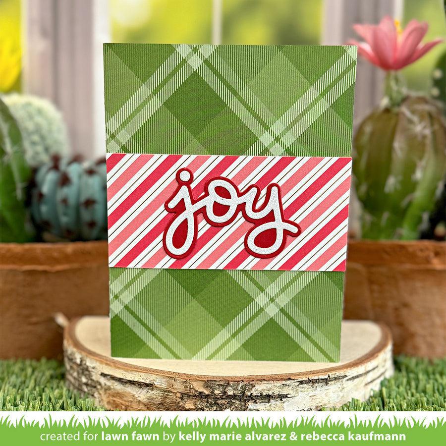 Lawn Fawn - Lawn Cuts - Scripty Joy Outline Add-On-ScrapbookPal
