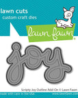 Lawn Fawn - Lawn Cuts - Scripty Joy Outline Add-On-ScrapbookPal