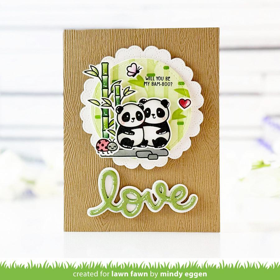 Lawn Fawn - Lawn Cuts - Scripty Love Outline Add-On-ScrapbookPal