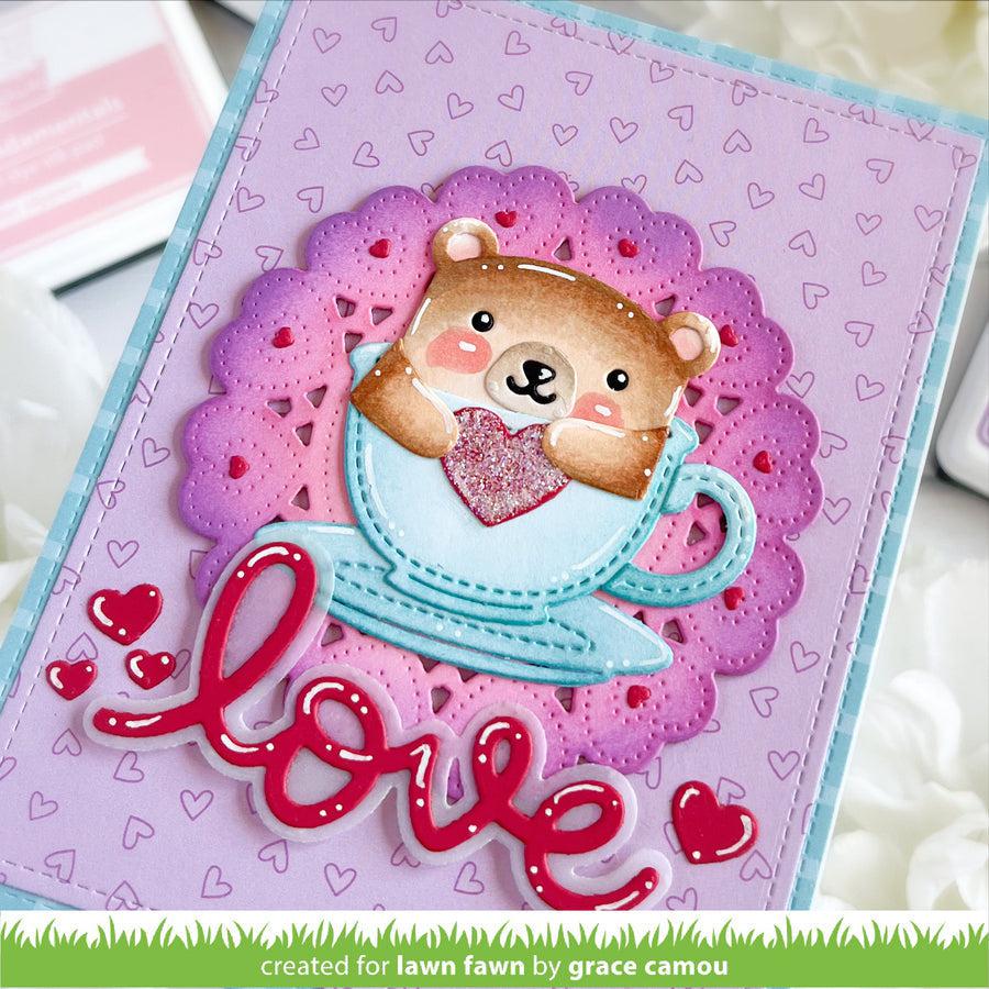 Lawn Fawn - Lawn Cuts - Scripty Love Outline Add-On-ScrapbookPal