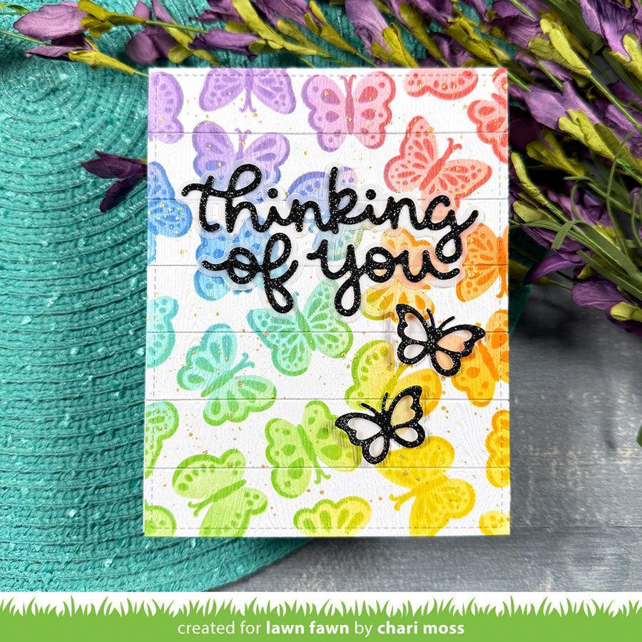 Lawn Fawn - Lawn Cuts - Scripty Thinking of You-ScrapbookPal