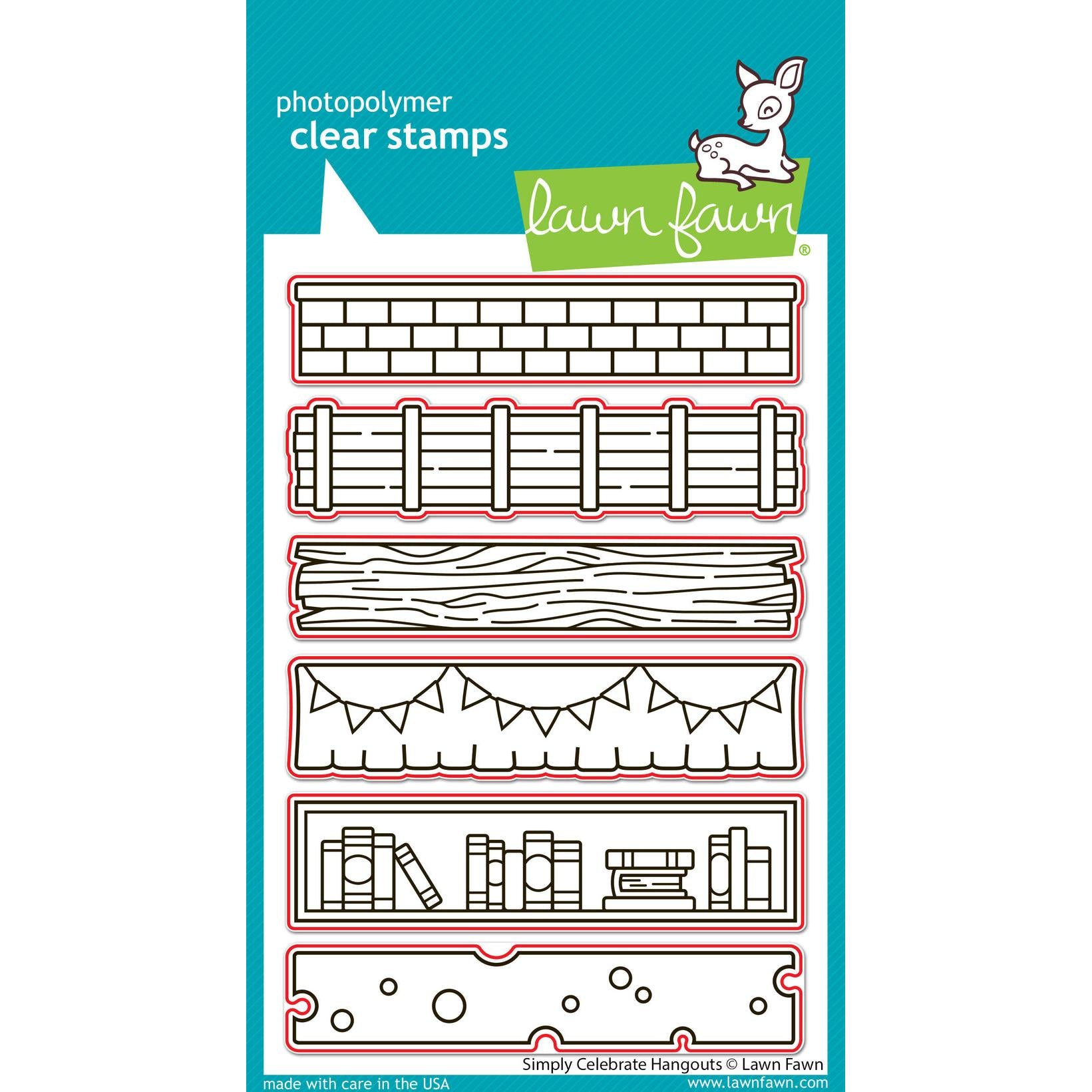 Lawn Fawn - Lawn Cuts - Simply Celebrate Hangouts-ScrapbookPal