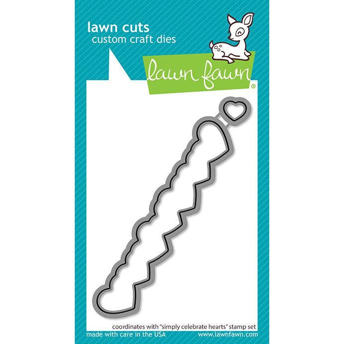 Lawn Fawn - Lawn Cuts - Simply Celebrate Hearts-ScrapbookPal