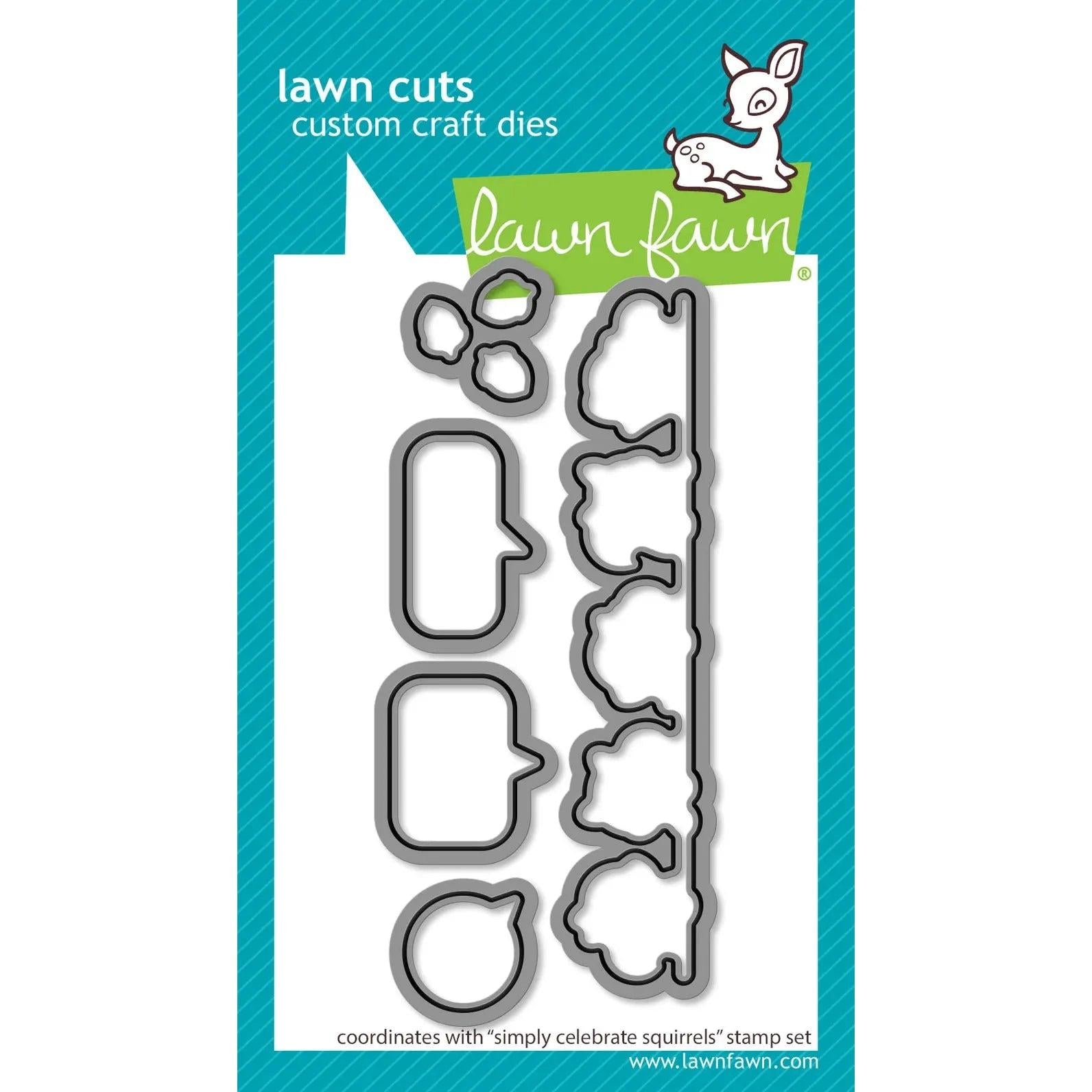 Lawn Fawn - Lawn Cuts - Simply Celebrate Squirrels-ScrapbookPal