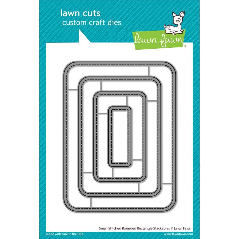 Lawn Fawn - Lawn Cuts - Small Stitched Rounded Rectangle Stackables-ScrapbookPal