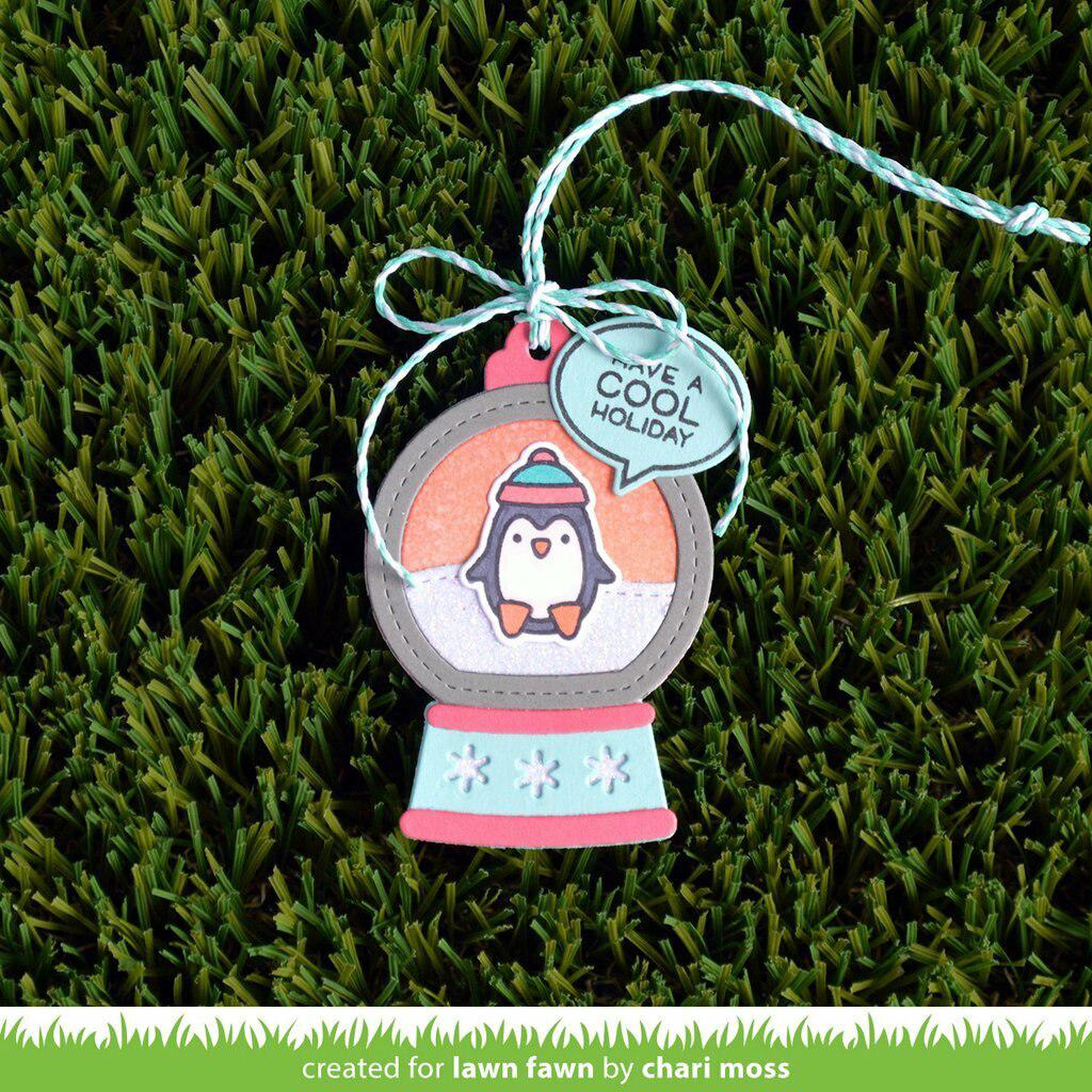 Lawn Fawn - Lawn Cuts - Snow Globe Gift Tag-ScrapbookPal
