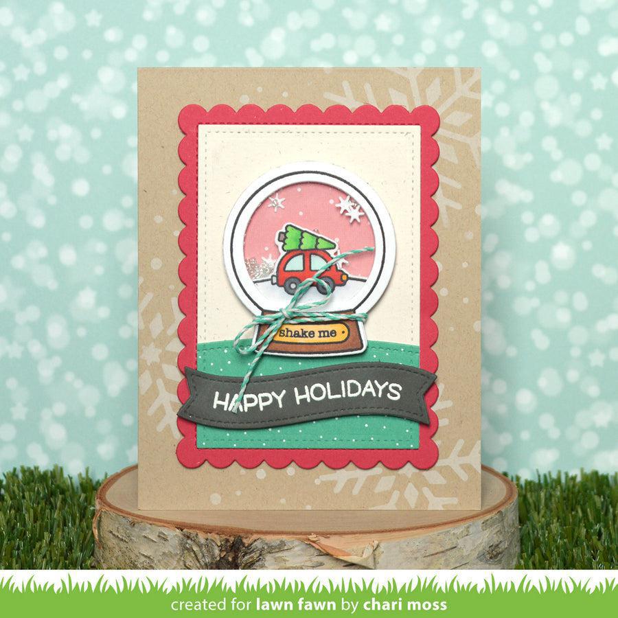 Lawn Fawn - Lawn Cuts - Snow Globe Scenes Shaker Add-On-ScrapbookPal
