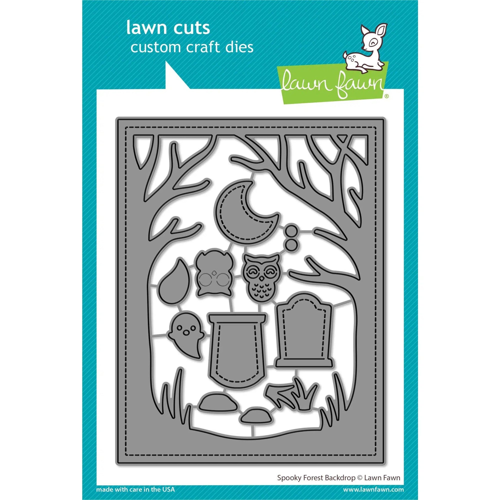 Lawn Fawn - Lawn Cuts - Spooky Forest Backdrop-ScrapbookPal