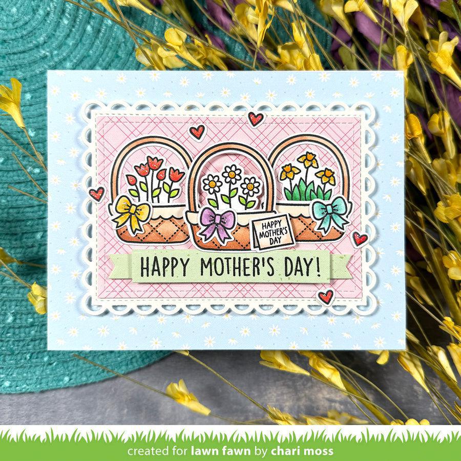 Lawn Fawn - Clear Stamps - Spring Basket-ScrapbookPal