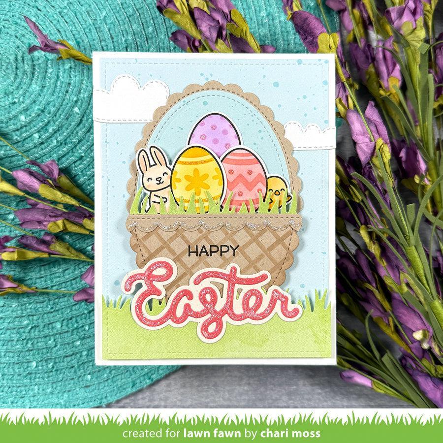 Lawn Fawn - Coloring Stencils - Stamp 'n Stencil Easter Eggs-ScrapbookPal