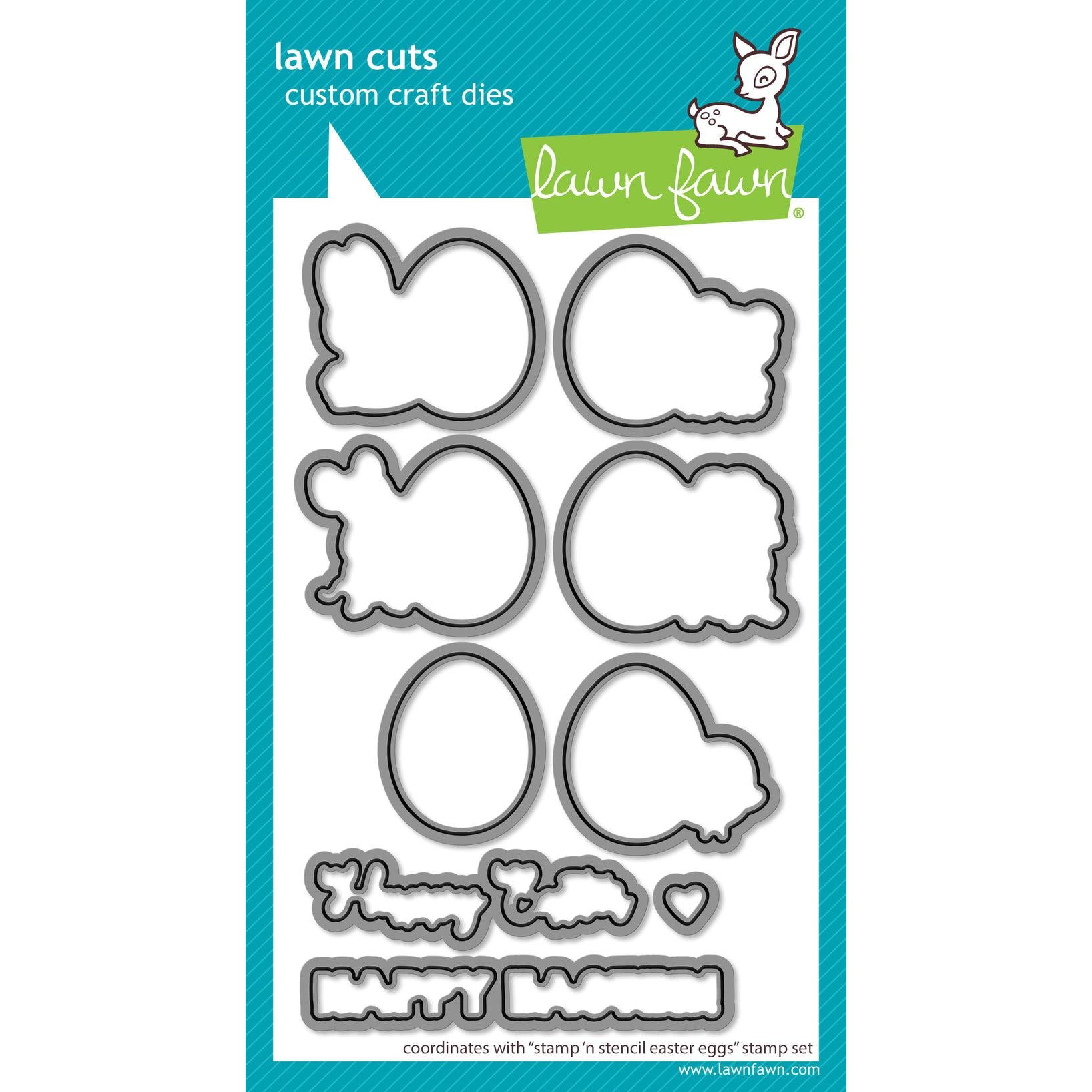 Lawn Fawn - Lawn Cuts - Stamp 'n Stencil Easter Eggs-ScrapbookPal