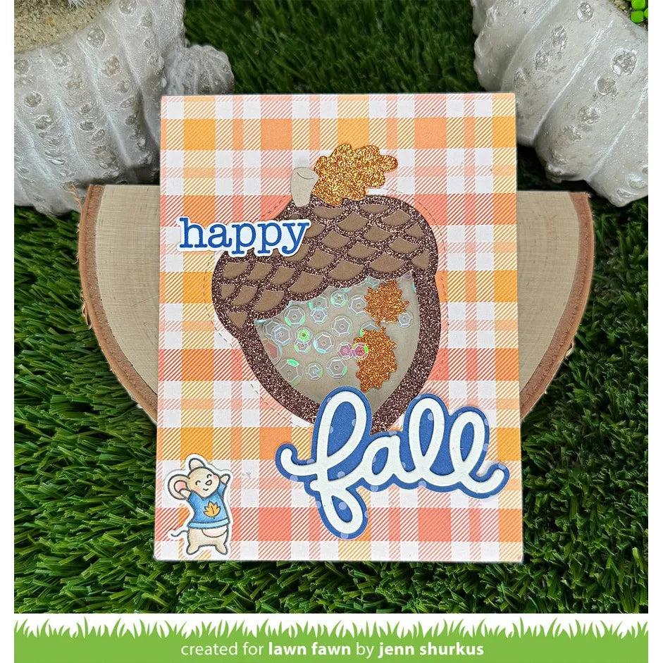 Lawn Fawn - Lawn Cuts - Stitched Acorn Frame-ScrapbookPal