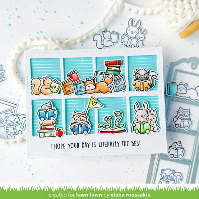 Lawn Fawn - Lawn Cuts - Stitched Bookmark-ScrapbookPal