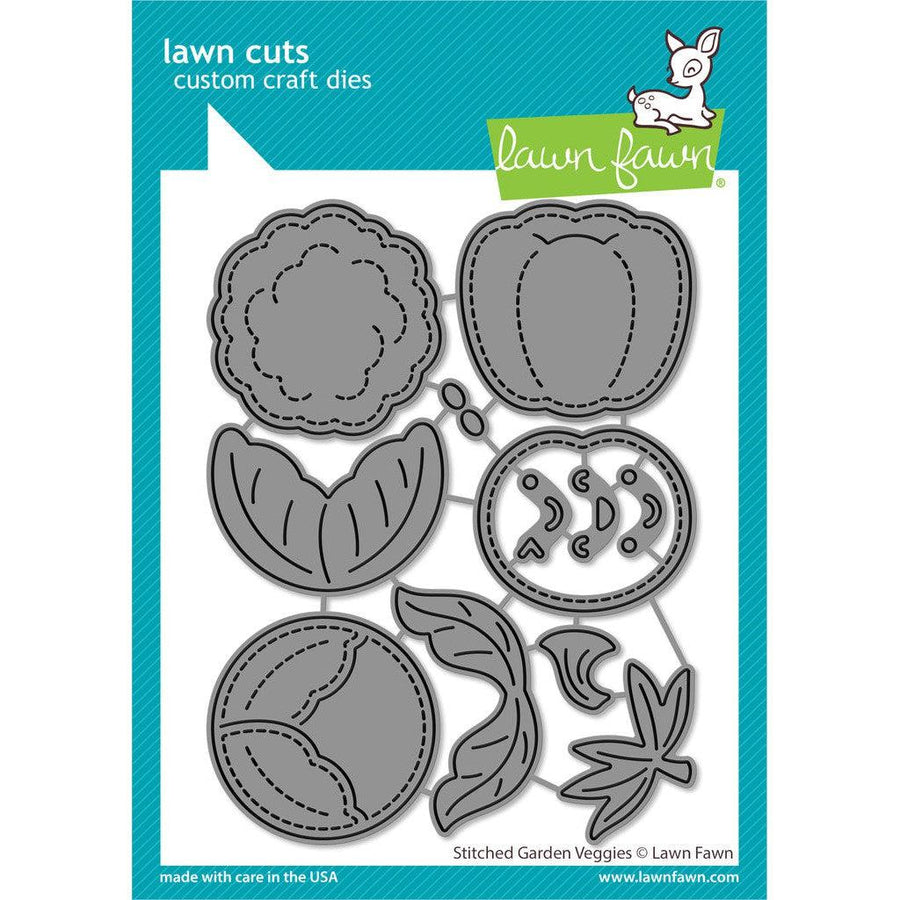 Lawn Fawn - Lawn Cuts - Stitched Garden Veggies