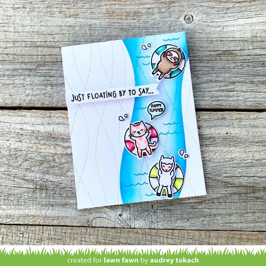 Lawn Fawn - Lawn Cuts - Stitched Ripple Backdrop-ScrapbookPal