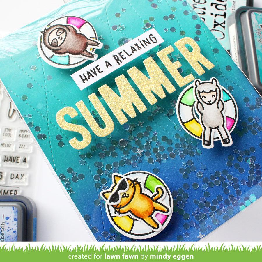 Lawn Fawn - Lawn Cuts - Stitched Ripple Backdrop-ScrapbookPal
