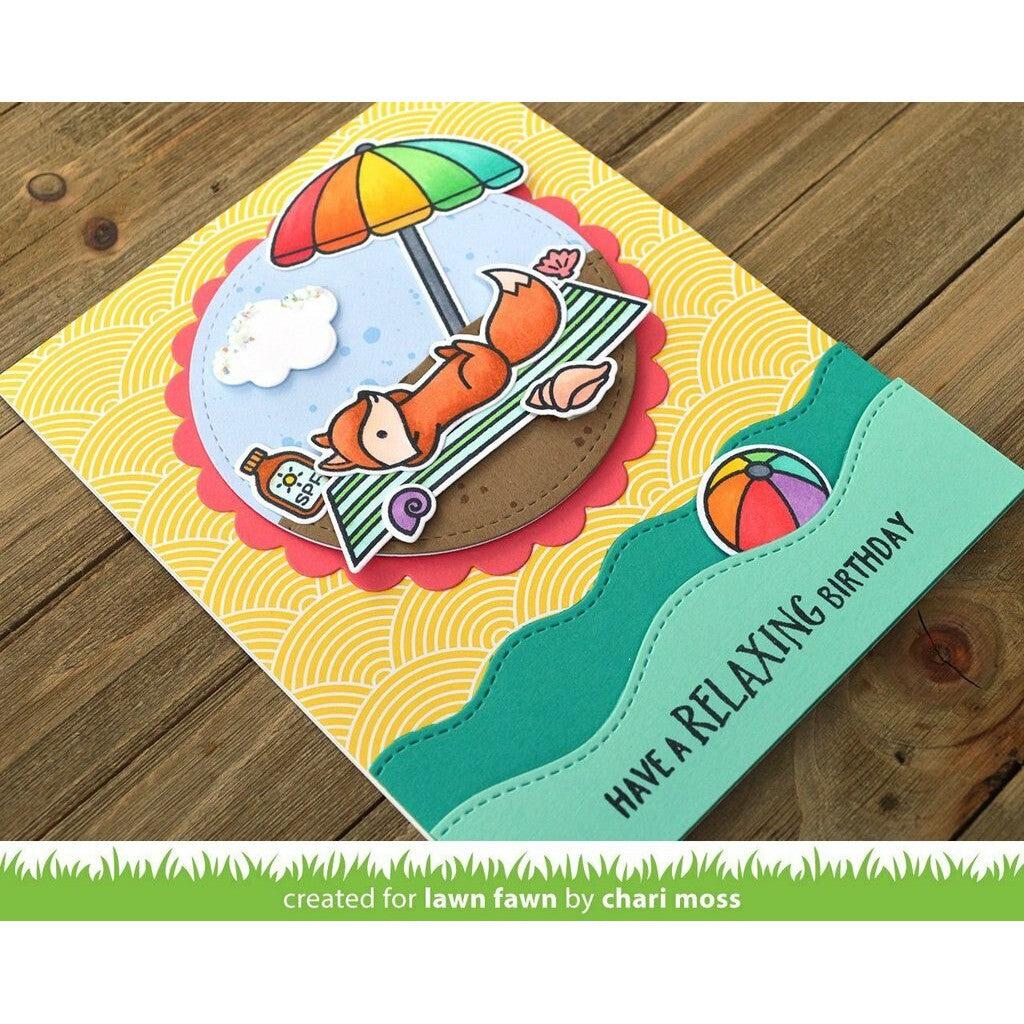 Lawn Fawn - Lawn Cuts - Stitched Simple Wavy Borders-ScrapbookPal