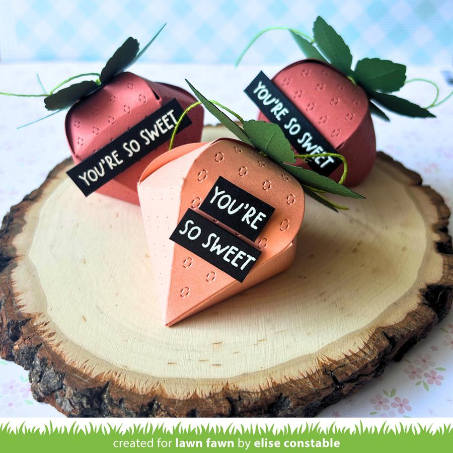 Lawn Fawn - Lawn Cuts - Strawberry Treat Box-ScrapbookPal