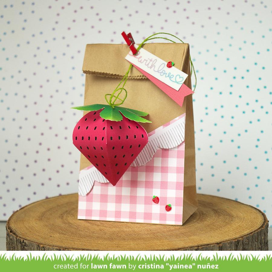 Lawn Fawn - Lawn Cuts - Strawberry Treat Box-ScrapbookPal