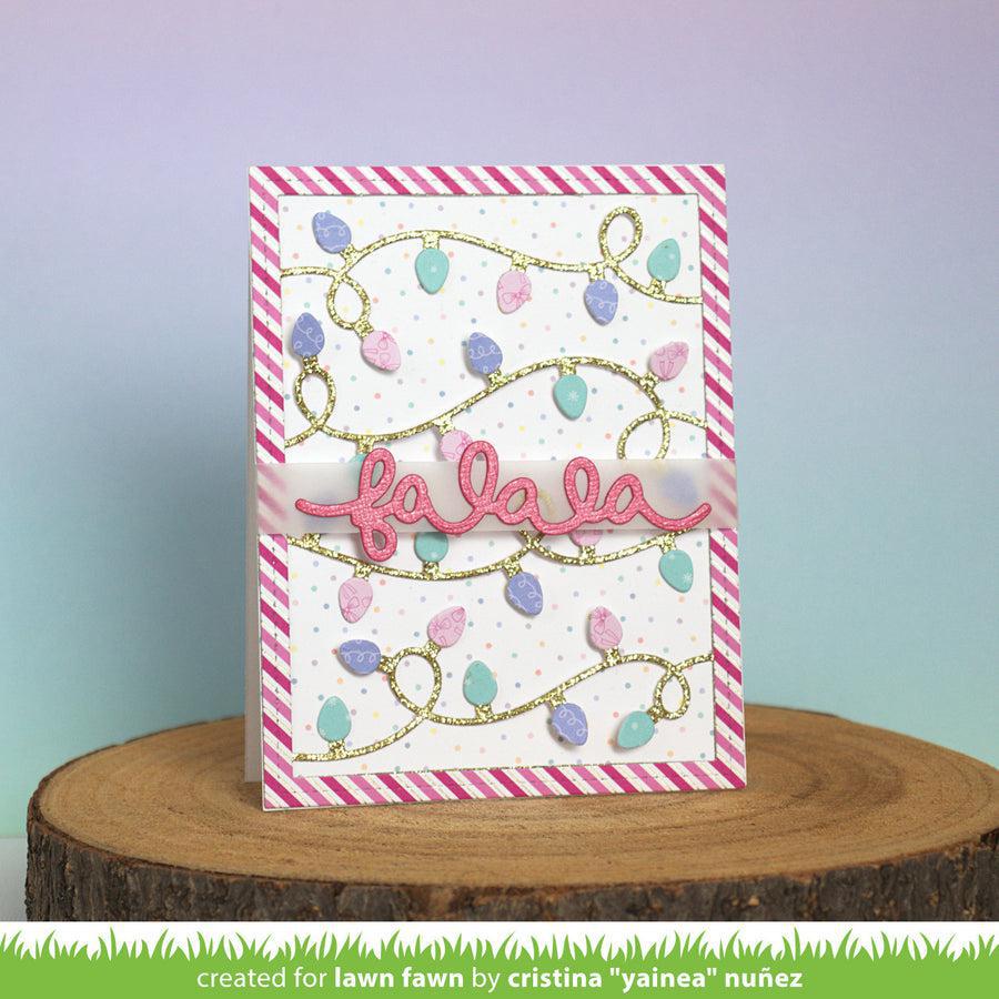 Lawn Fawn - Lawn Cuts - String of Lights Backdrop-ScrapbookPal