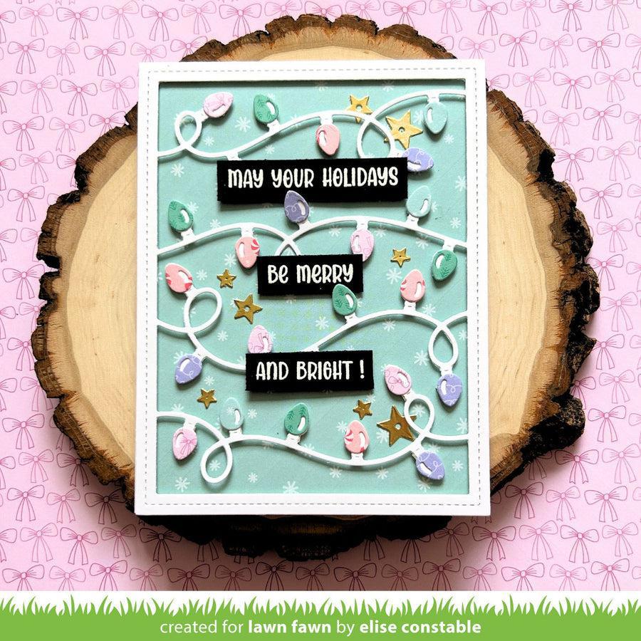Lawn Fawn - Lawn Cuts - String of Lights Backdrop-ScrapbookPal