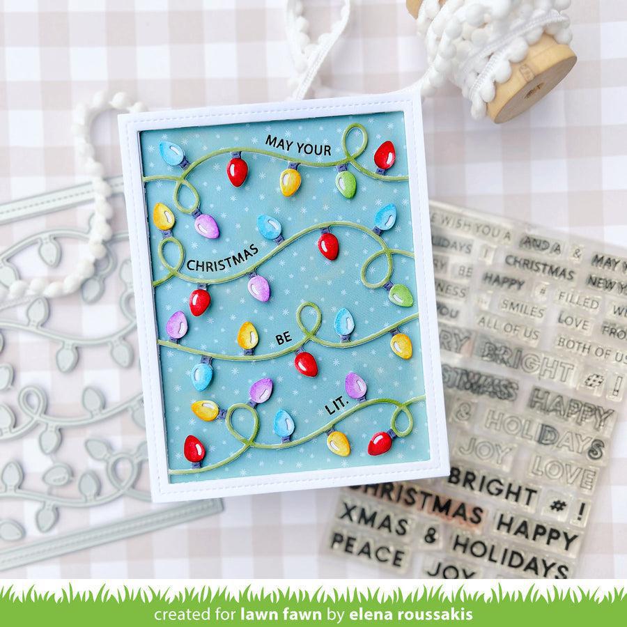 Lawn Fawn - Lawn Cuts - String of Lights Backdrop-ScrapbookPal
