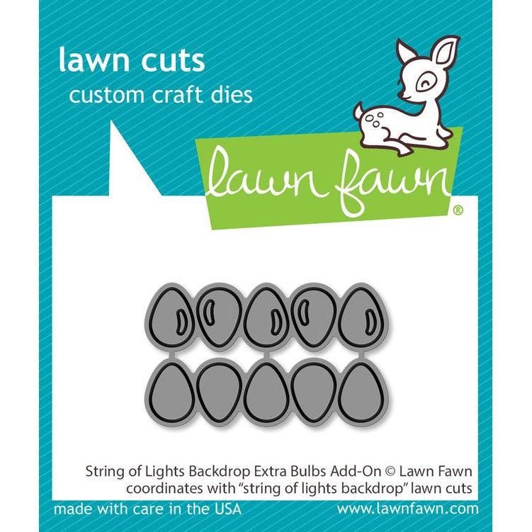 Lawn Fawn - Lawn Cuts - String of Lights Backdrop Extra Bulbs Add-On-ScrapbookPal