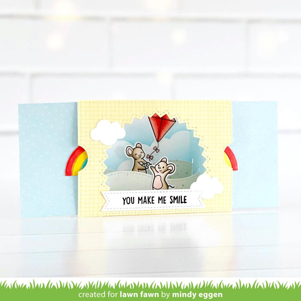 Lawn Fawn - Lawn Cuts - Ta-Da! Diorama! Sunburst Window Add-On-ScrapbookPal