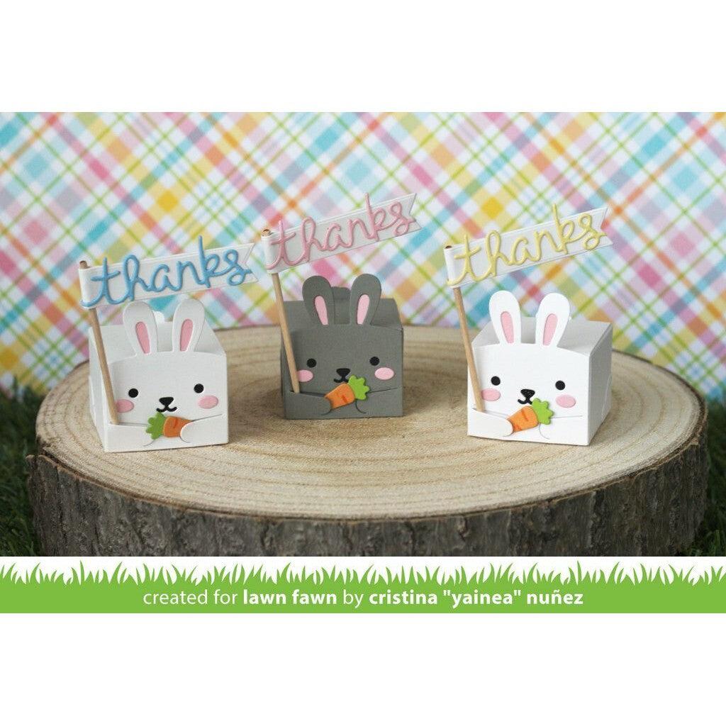 Lawn Fawn - Lawn Cuts - Tiny Gift Box Bunny Add-On-ScrapbookPal
