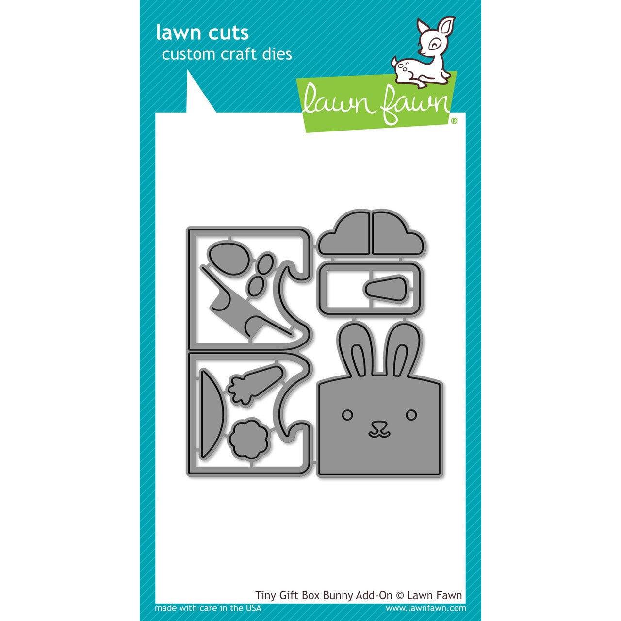 Lawn Fawn - Lawn Cuts - Tiny Gift Box Bunny Add-On-ScrapbookPal