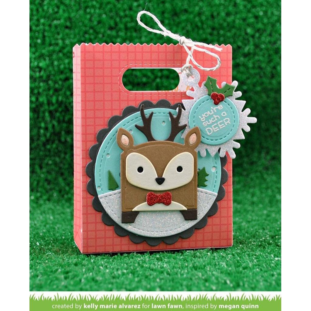 Lawn Fawn - Lawn Cuts - Tiny Gift Box Deer Add-On-ScrapbookPal