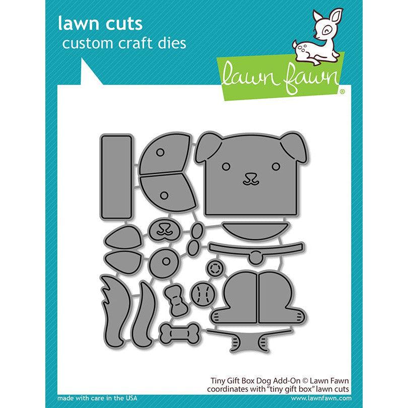 Lawn Fawn - Lawn Cuts - Tiny Gift Box Dog Add-On-ScrapbookPal