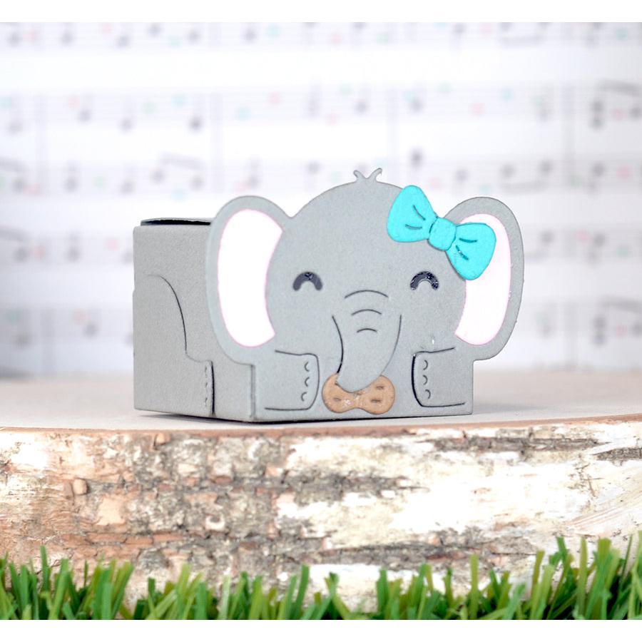 Lawn Fawn - Lawn Cuts - Tiny Gift Box Elephant Add-On-ScrapbookPal