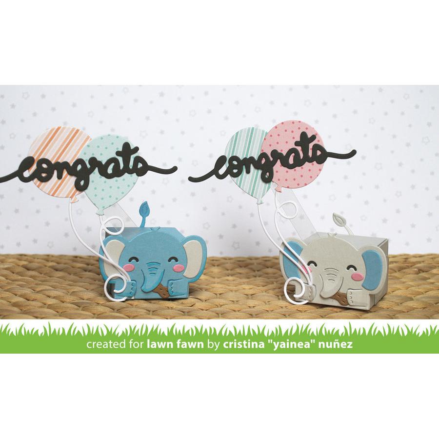 Lawn Fawn - Lawn Cuts - Tiny Gift Box Elephant Add-On-ScrapbookPal