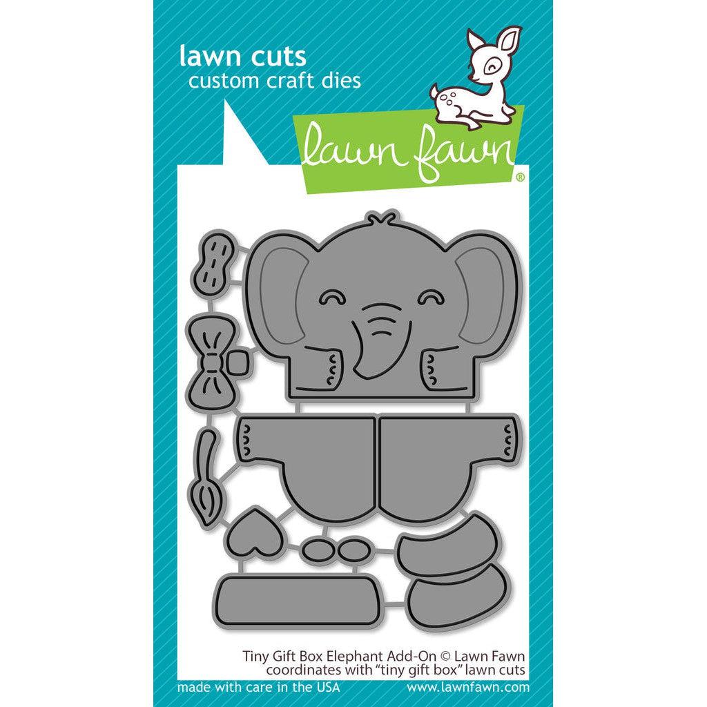 Lawn Fawn - Lawn Cuts - Tiny Gift Box Elephant Add-On-ScrapbookPal