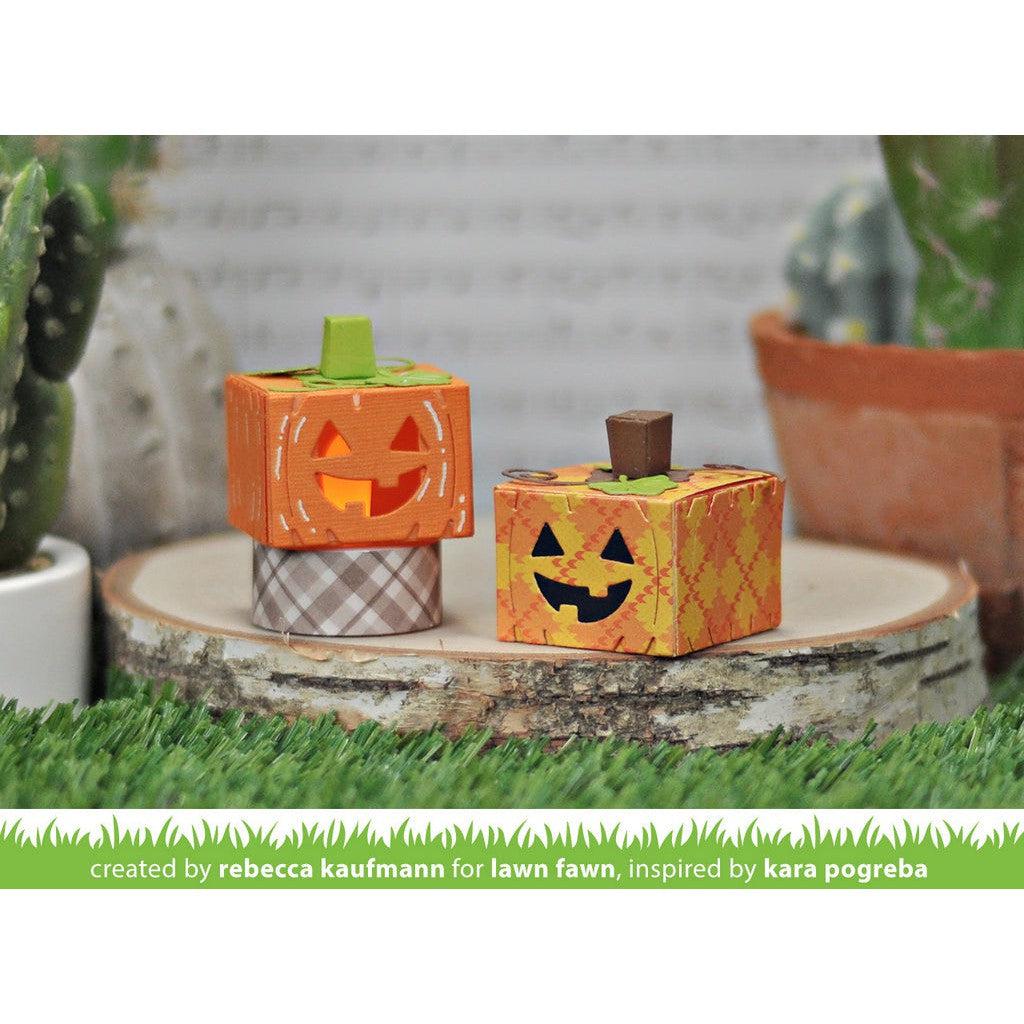 Lawn Fawn - Lawn Cuts - Tiny Gift Box Jack-O'-Lantern Add-On-ScrapbookPal
