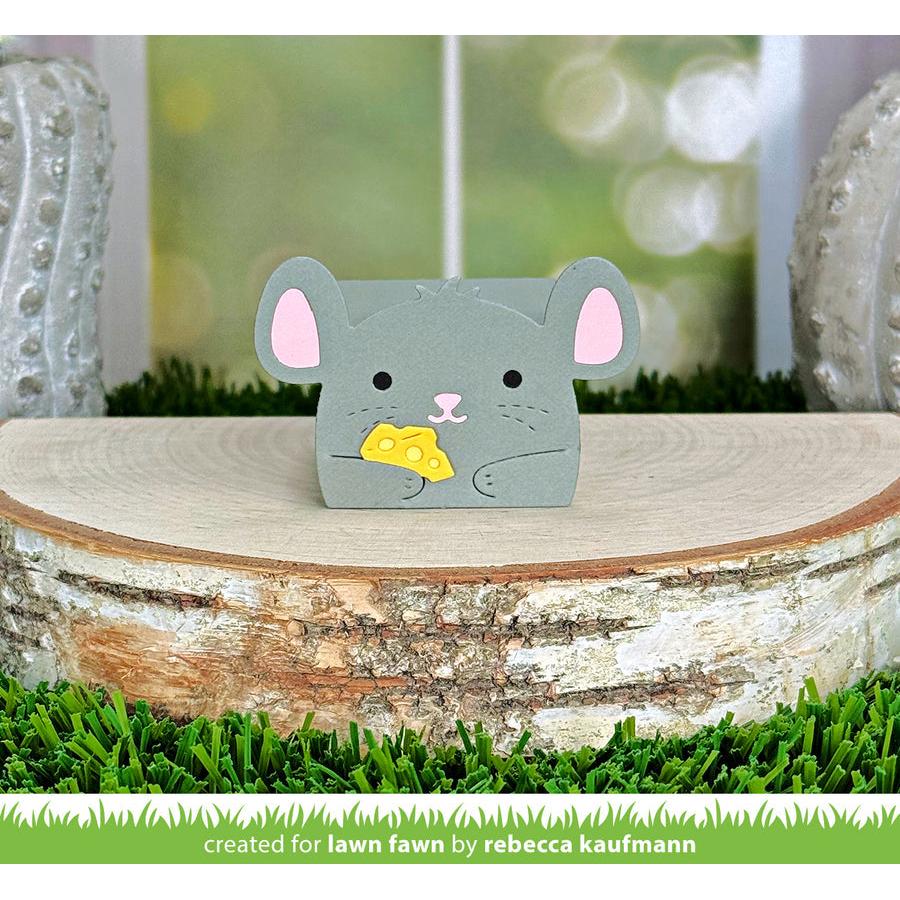 Lawn Fawn - Lawn Cuts - Tiny Gift Box Mouse Add-On-ScrapbookPal