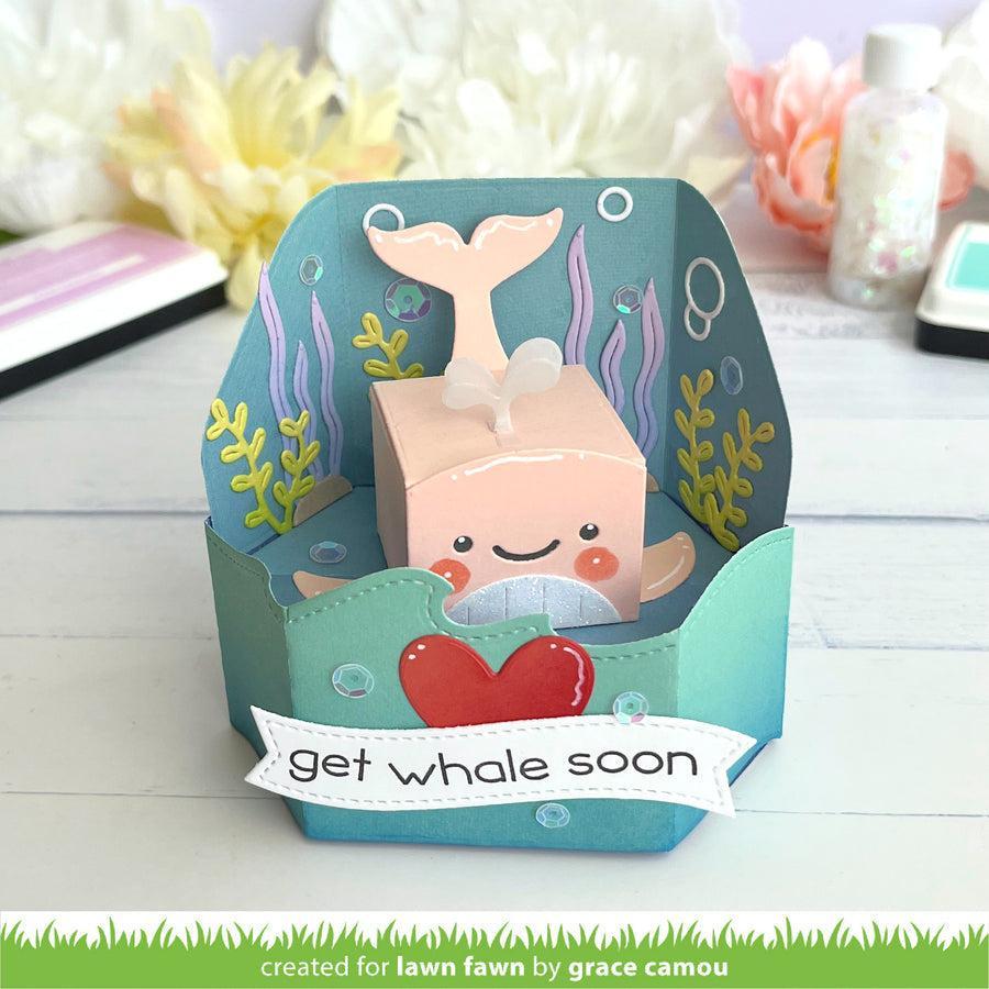 Lawn Fawn - Lawn Cuts - Tiny Gift Box Whale and Dolphin Add-On-ScrapbookPal