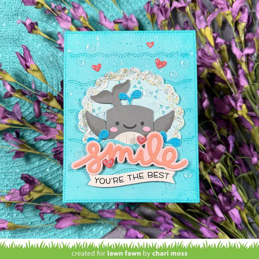 Lawn Fawn - Lawn Cuts - Tiny Gift Box Whale and Dolphin Add-On-ScrapbookPal