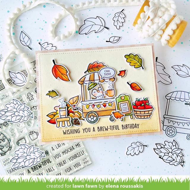 Lawn Fawn - Lawn Cuts - Treat Cart Add-On: Coffee-ScrapbookPal