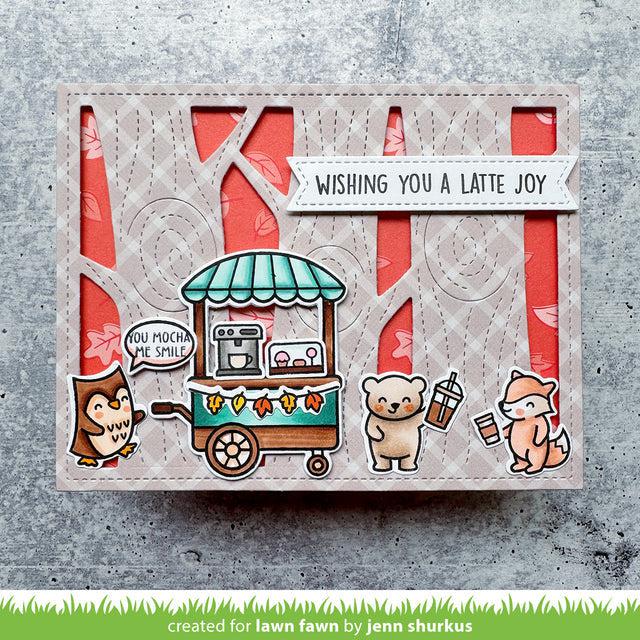 Lawn Fawn - Lawn Cuts - Treat Cart Add-On: Coffee-ScrapbookPal