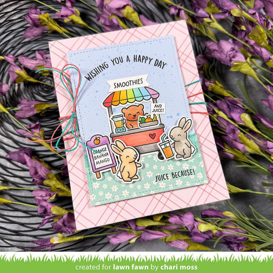 Lawn Fawn - Lawn Cuts - Treat Cart Add-On: Smoothies 'N Juice-ScrapbookPal