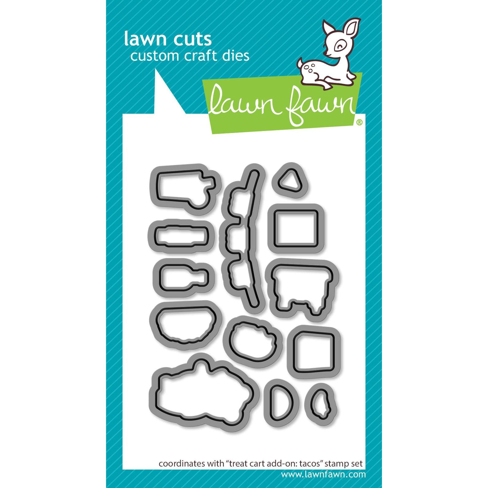 Lawn Fawn - Lawn Cuts - Treat Cart Add-On: Tacos-ScrapbookPal