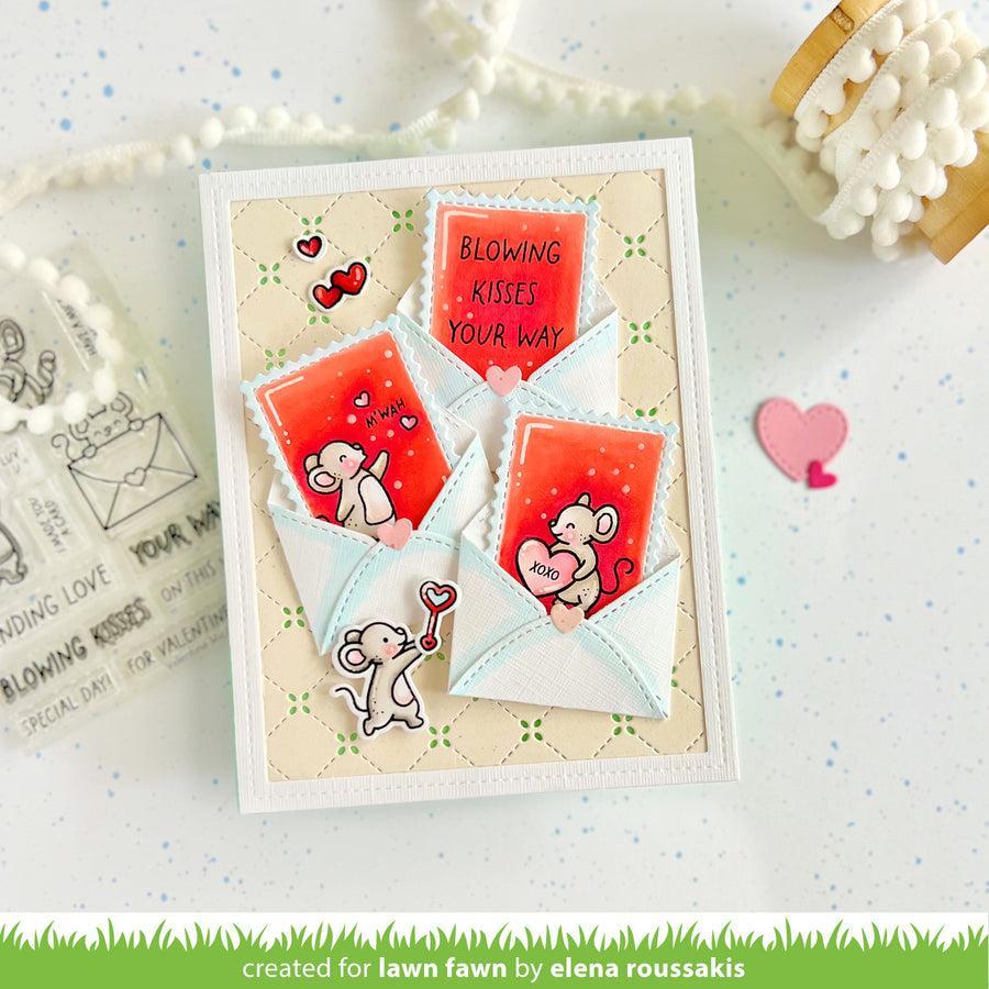 Lawn Fawn - Lawn Cuts - Valentine Mice-ScrapbookPal
