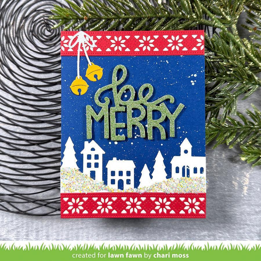 Lawn Fawn - Lawn Cuts - Village Hillside Border-ScrapbookPal