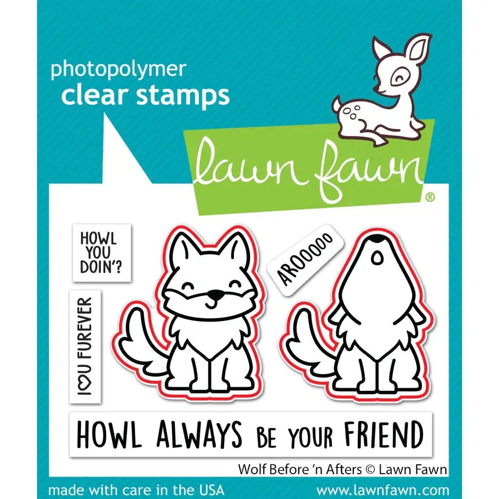 Lawn Fawn - Lawn Cuts - Wolf Before 'N Afters-ScrapbookPal
